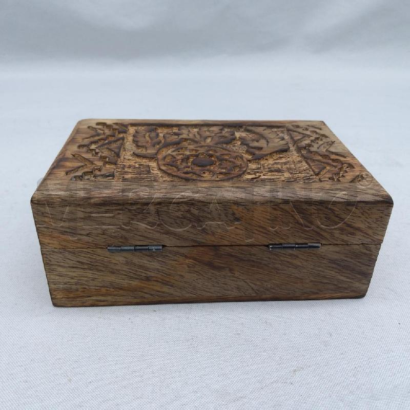 SCATOLA LEGNO RETT SCULTURATA | Mercatino dell'Usato San maurizio canavese 4