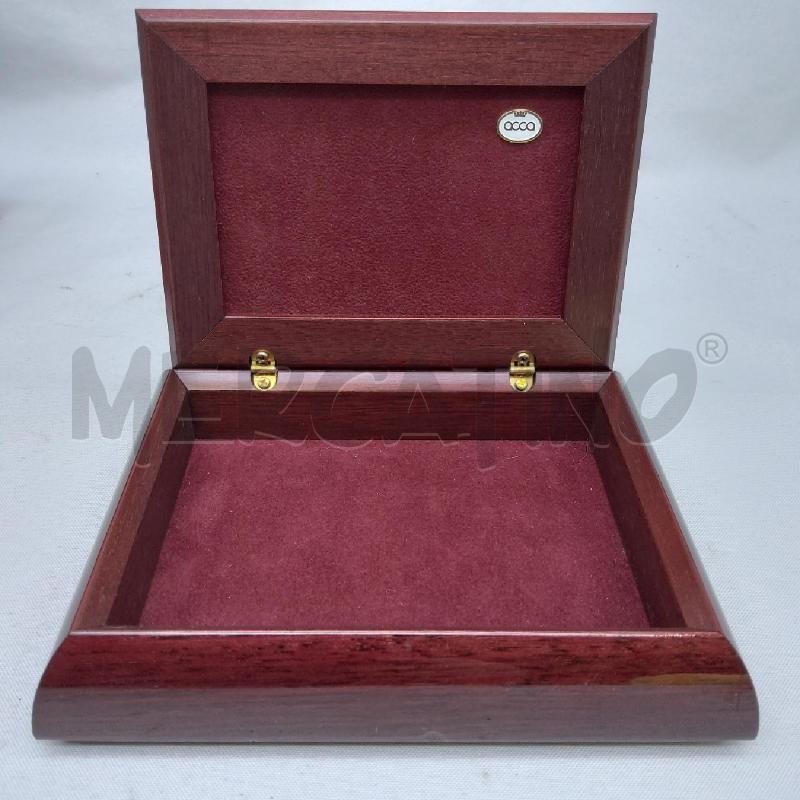 SCATOLA LEGNO ROSSO LAMINA ARG CASTELLANI PAVONE | Mercatino dell'Usato San maurizio canavese 3