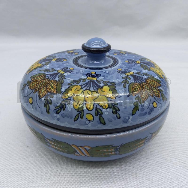 SCATOLA ROT CERAMICA FAENZA AZZURRA MAZZI FIORI | Mercatino dell'Usato San maurizio canavese 1