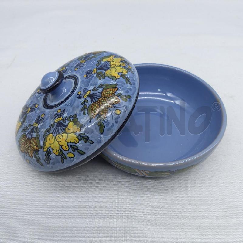 SCATOLA ROT CERAMICA FAENZA AZZURRA MAZZI FIORI | Mercatino dell'Usato San maurizio canavese 3