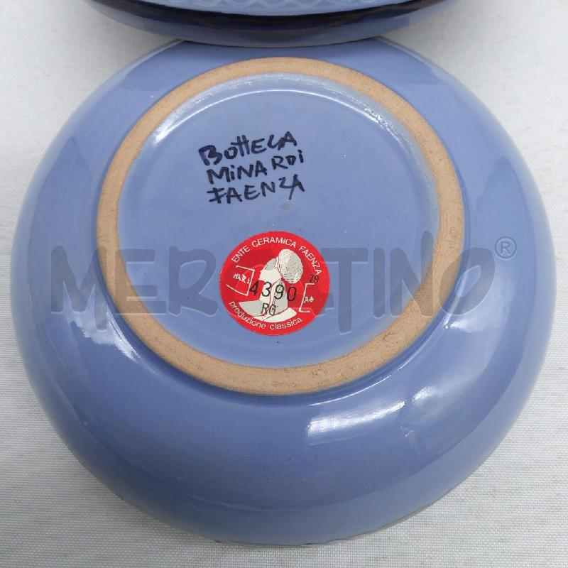 SCATOLA ROT CERAMICA FAENZA AZZURRA MAZZI FIORI | Mercatino dell'Usato San maurizio canavese 4
