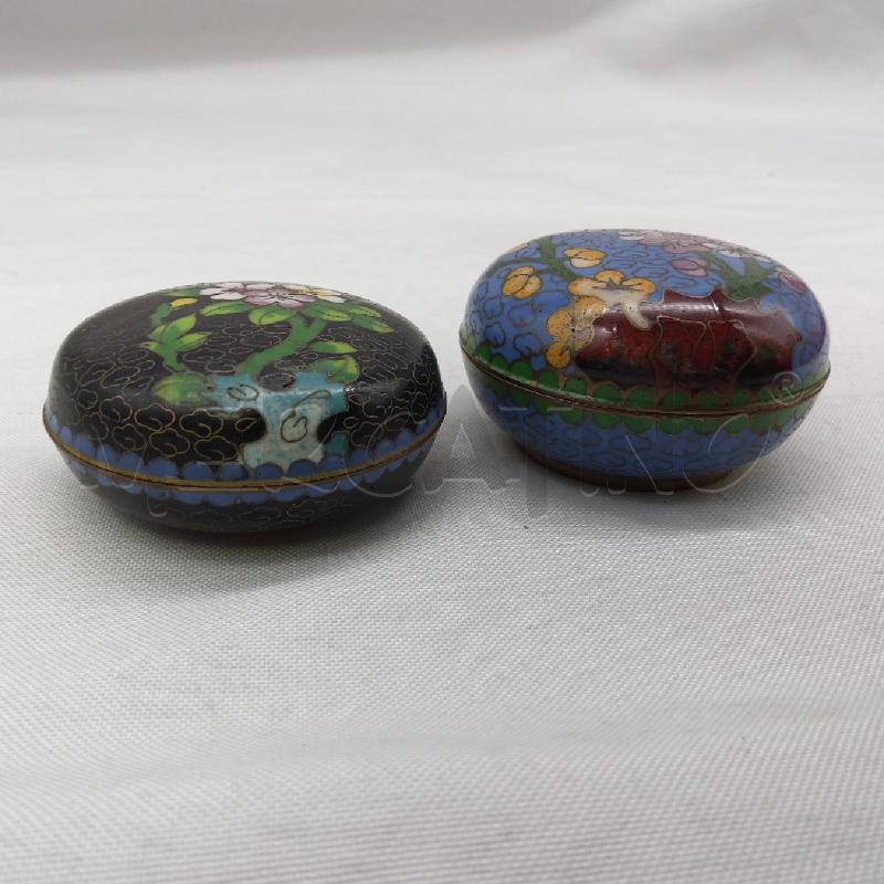 SCATOLINE PZ 2 CLOISONNET NERO/AZZURRO | Mercatino dell'Usato San maurizio canavese 2