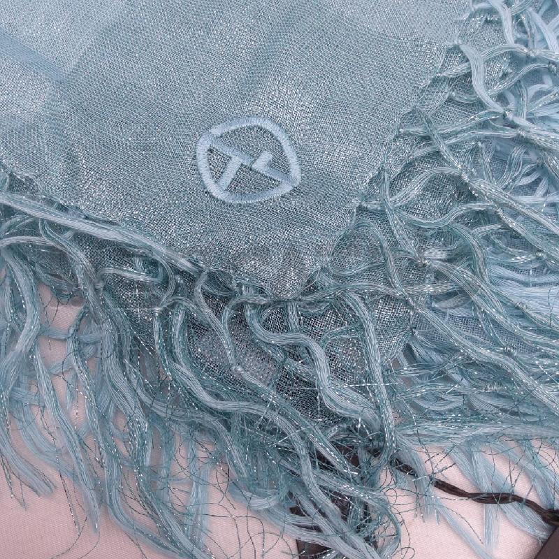 SCIARPA DONNA GIORGIO ARMANI BORDI LUREX CARIBBEAN FRANGE  | Mercatino dell'Usato San maurizio canavese 2