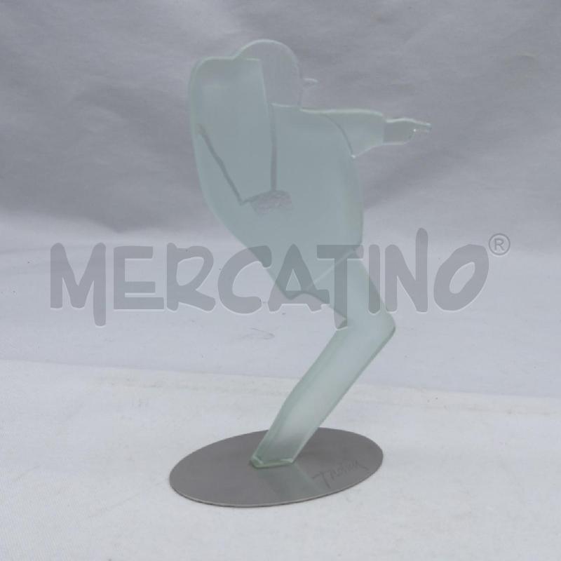 SCULTURA VETRO TADINI EMILIO UOMO CHE INDICA | Mercatino dell'Usato San maurizio canavese 4