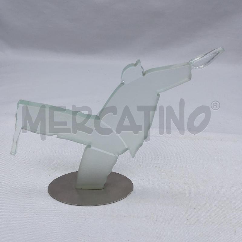 SCULTURA VETRO TADINI EMILIO UOMO GAMBA E BRACCIO ALZATO | Mercatino dell'Usato San maurizio canavese 3
