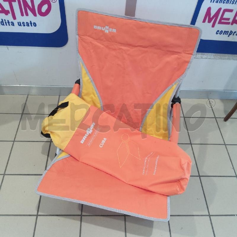 SEDIA DA ESTERNO BRUNNER ARANCIO | Mercatino dell'Usato San maurizio canavese 4