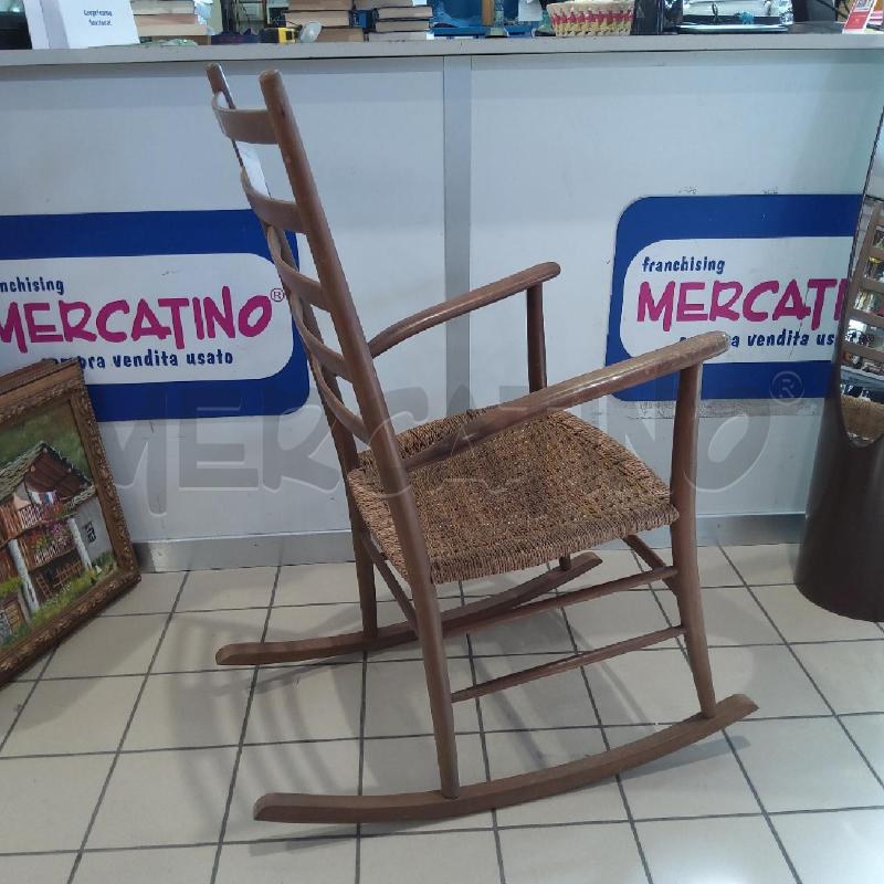 SEDIA DONDOLO SEDUTA VIMINI INTRECCIATO | Mercatino dell'Usato San maurizio canavese 4