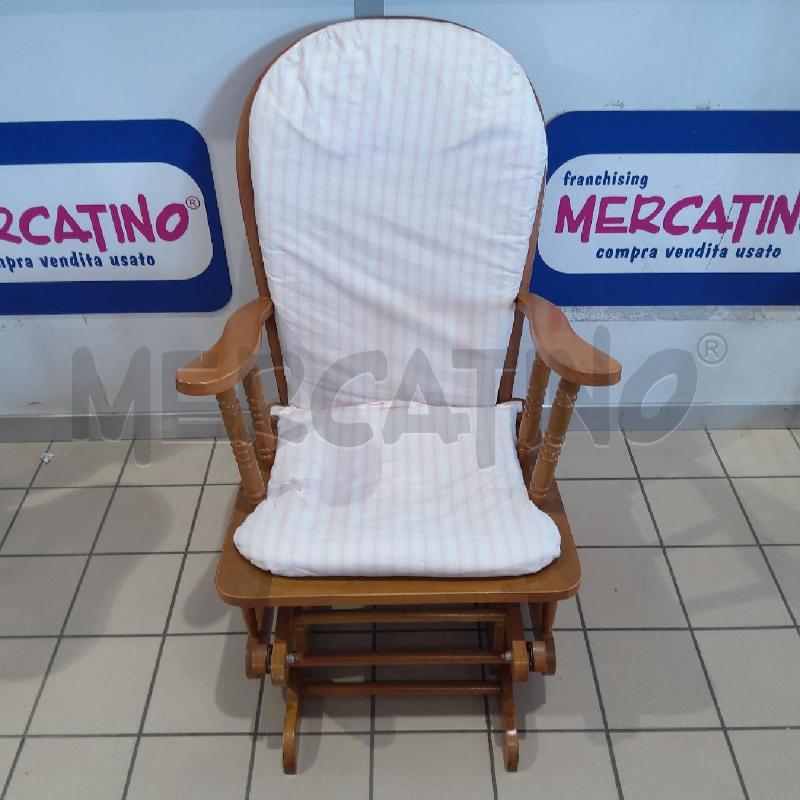 SEDIA OSCILLANTE OLD AMERICA CHIARA CUSCINO RIGHE | Mercatino dell'Usato San maurizio canavese 1