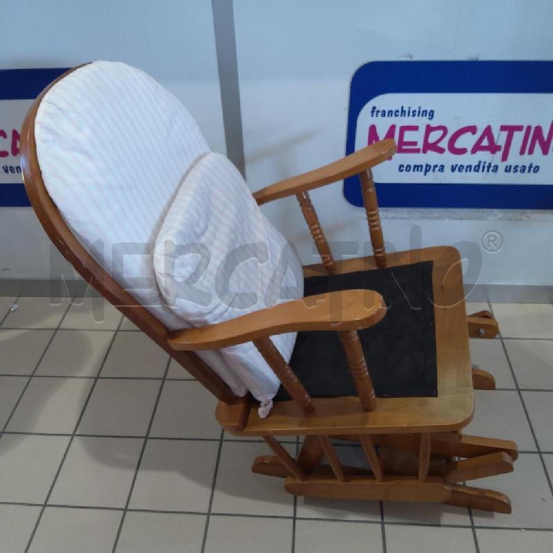 SEDIA OSCILLANTE OLD AMERICA CHIARA CUSCINO RIGHE | Mercatino dell'Usato San maurizio canavese 2