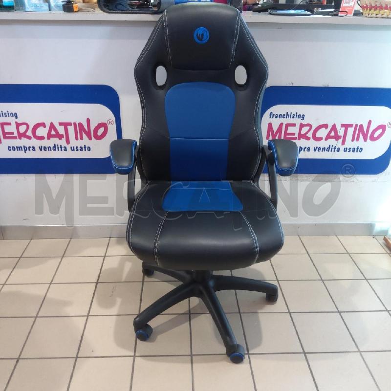SEDIA UFFICIO NERO BLU NACON | Mercatino dell'Usato San maurizio canavese 1