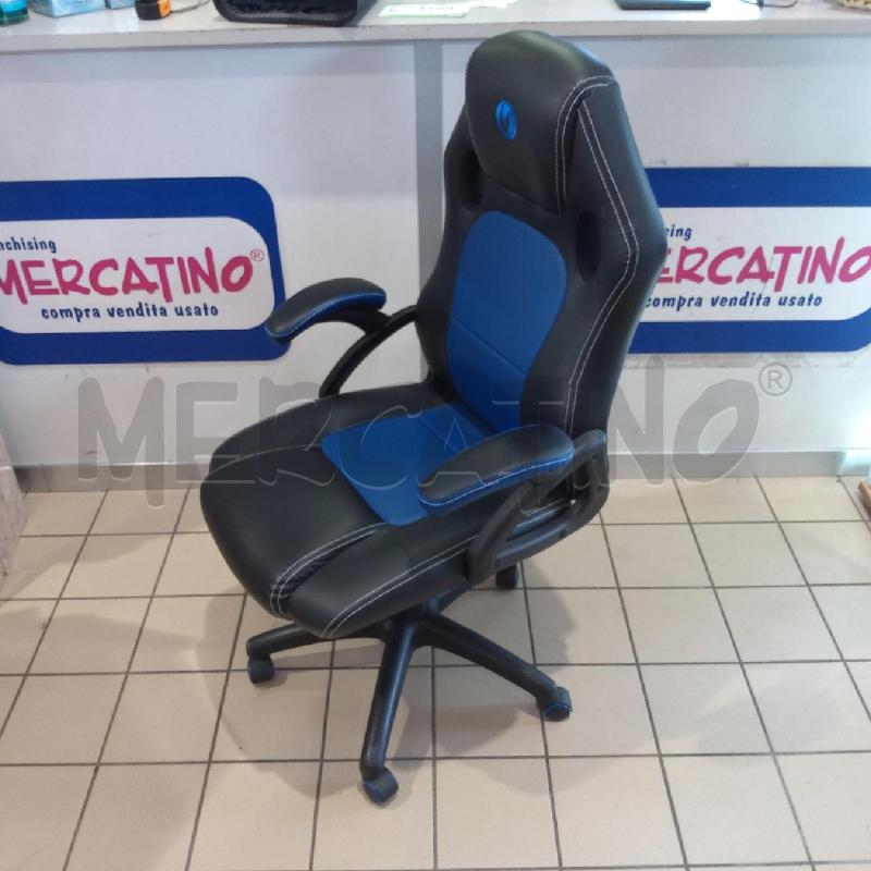 SEDIA UFFICIO NERO BLU NACON | Mercatino dell'Usato San maurizio canavese 2