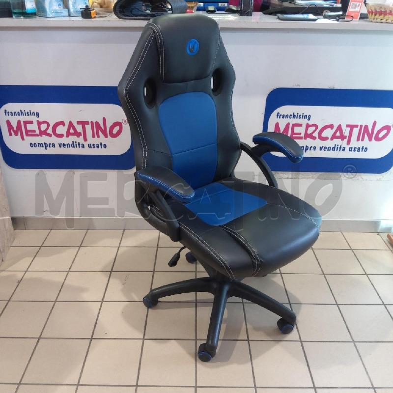 SEDIA UFFICIO NERO BLU NACON | Mercatino dell'Usato San maurizio canavese 4