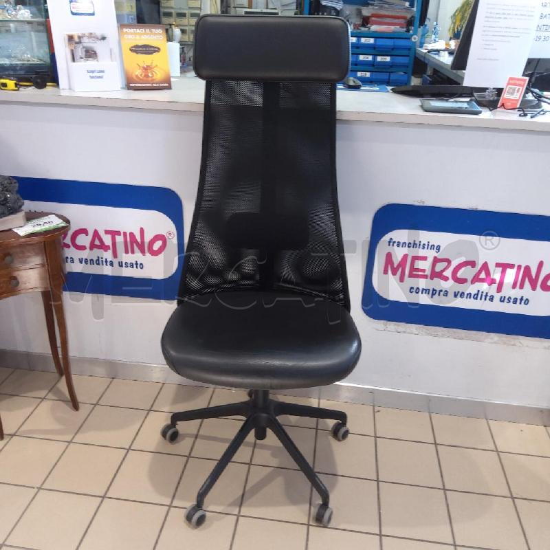 SEDIA UFFICIO SIMILPELLE NERA RETE  | Mercatino dell'Usato San maurizio canavese 1