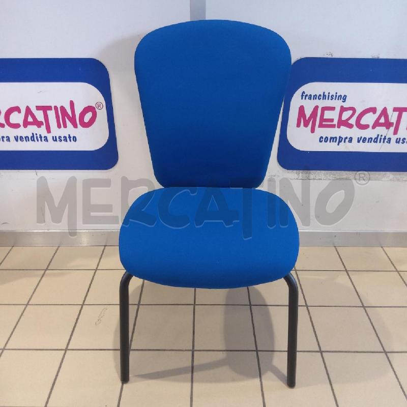 SEDIA UFFICIO TESSUTO BLU | Mercatino dell'Usato San maurizio canavese 1