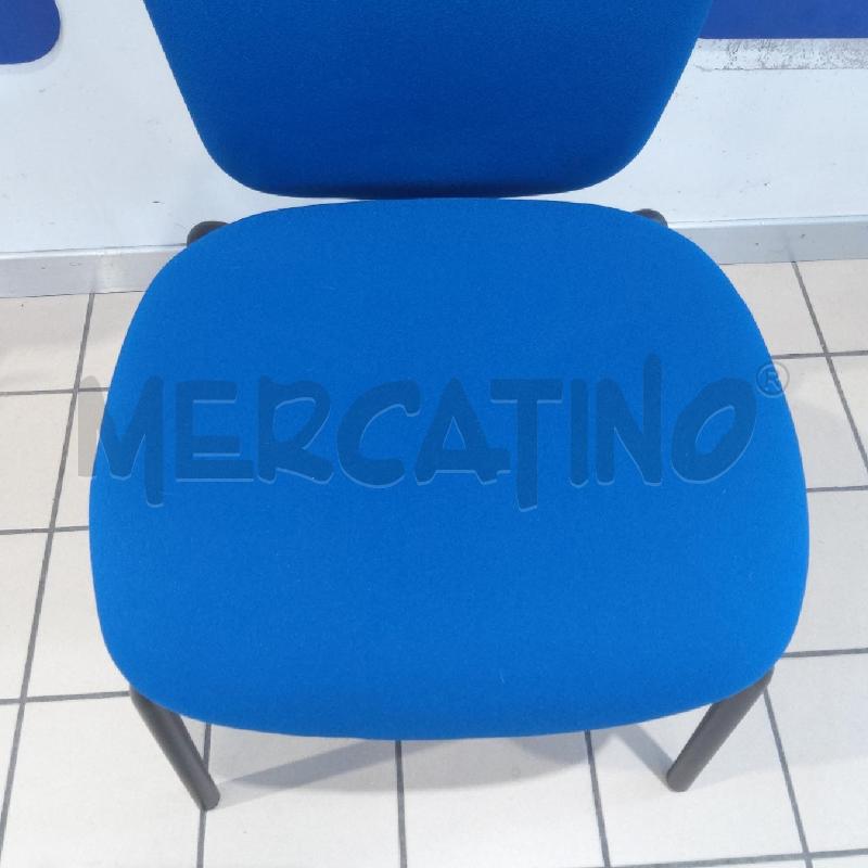 SEDIA UFFICIO TESSUTO BLU | Mercatino dell'Usato San maurizio canavese 2