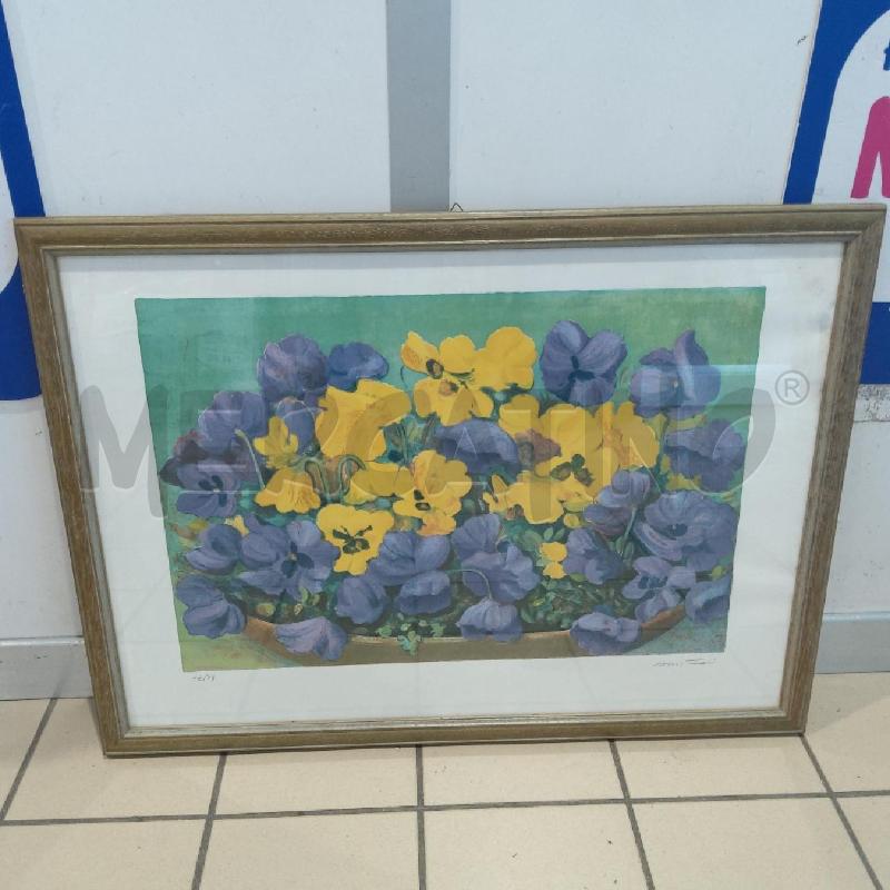 SERIGRAFIA NEMERATA 48/99 VIOLE DEL PENSIERO | Mercatino dell'Usato San maurizio canavese 1
