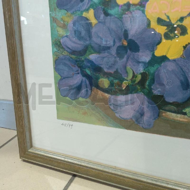 SERIGRAFIA NEMERATA 48/99 VIOLE DEL PENSIERO | Mercatino dell'Usato San maurizio canavese 3