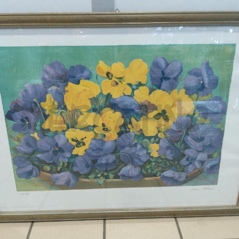 SERIGRAFIA NEMERATA 48/99 VIOLE DEL PENSIERO | Mercatino dell'Usato San maurizio canavese 4