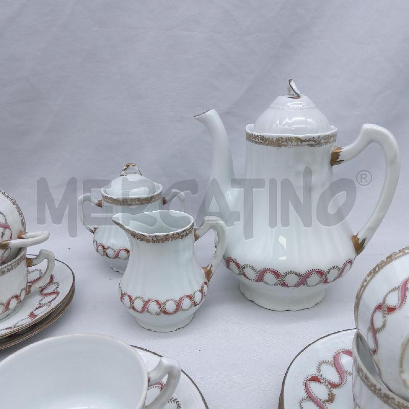 SET 6 TAZZE CERAMICA SEVRES GRECA ROSA ORO | Mercatino dell'Usato San maurizio canavese 4