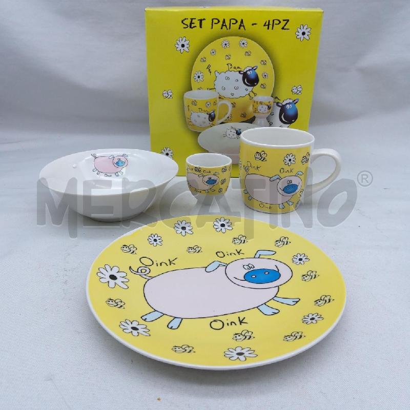 SET PAPPA MAIALINO 4 PEZZI | Mercatino dell'Usato San maurizio canavese 1