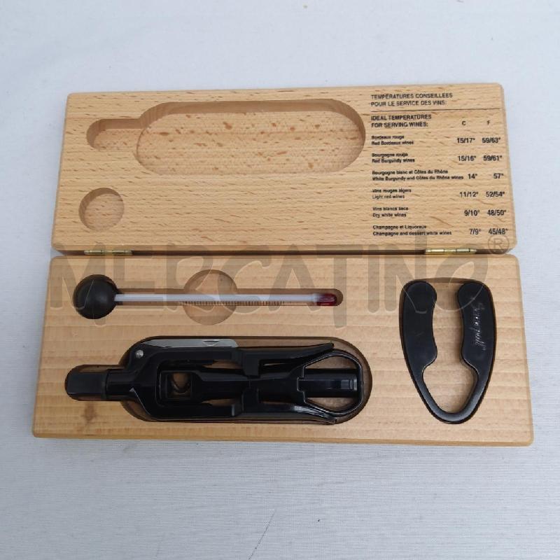 SET SOMMELIER SCATOLA LEGNO | Mercatino dell'Usato San maurizio canavese 1
