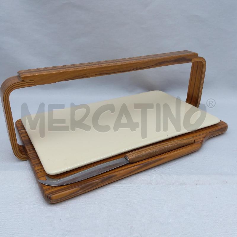 SET TAVOLA LEGNO CIOTOLE CREMA + OLIERA + FORMAG | Mercatino dell'Usato San maurizio canavese 4