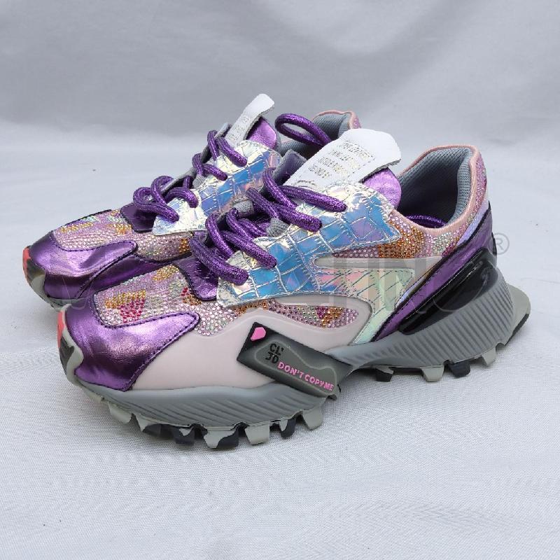 SNEACKERS DONNA SC2 CLJD VIOLA STRASS  | Mercatino dell'Usato San maurizio canavese 1