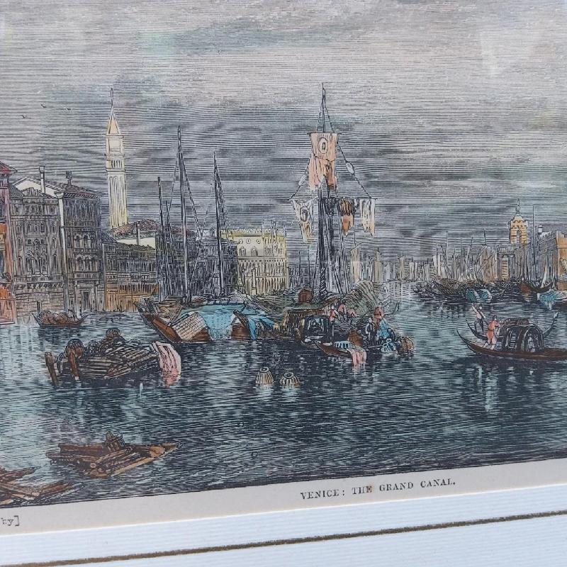 STAMPA DA INCISIONE VENEZIA CANAL GRANDE | Mercatino dell'Usato San maurizio canavese 3