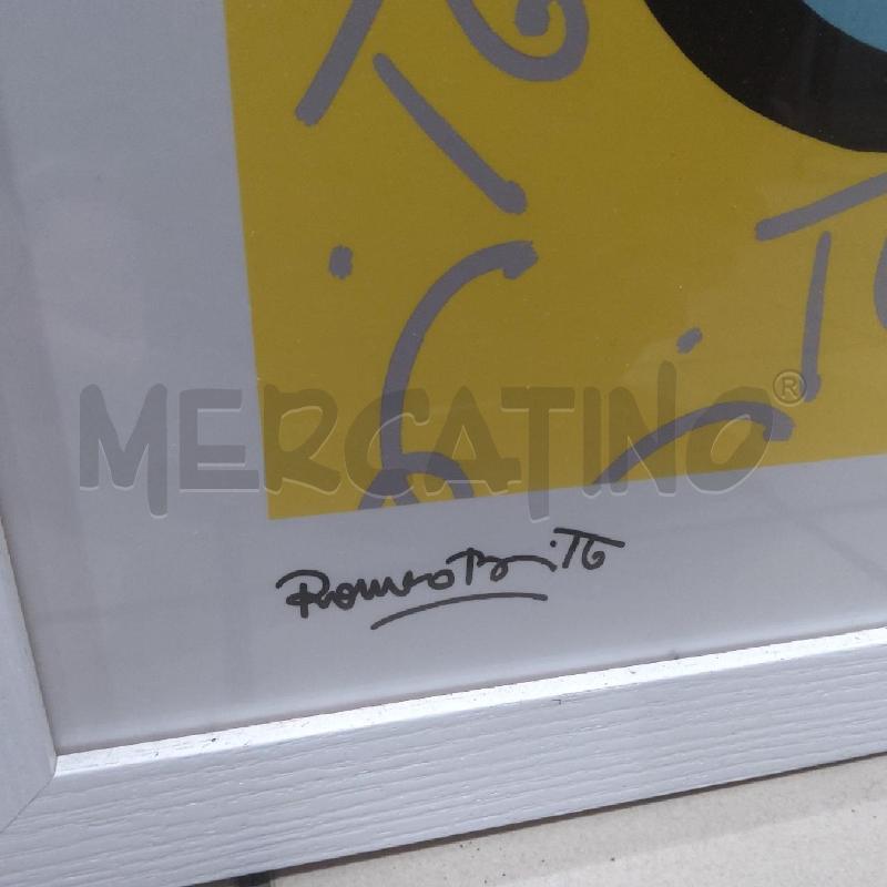STAMPA FLOWER POWER ROMEO BRITTO CORNICE BCO | Mercatino dell'Usato San maurizio canavese 3