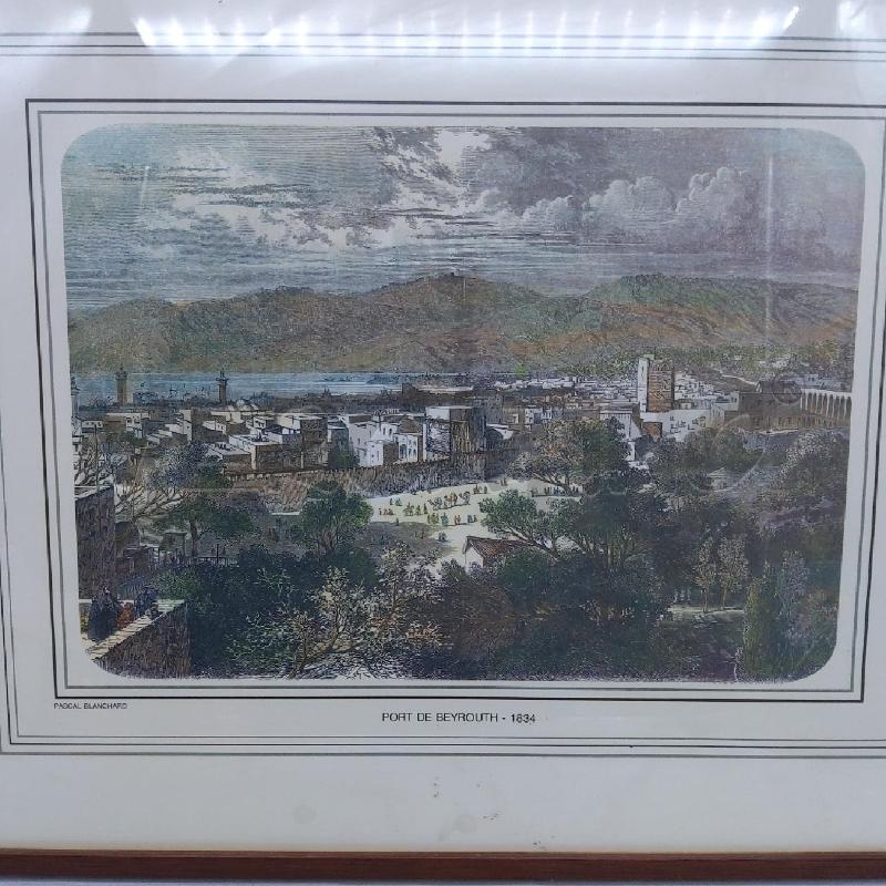 STAMPA POR DE BEYROUTH 1834 45X33 | Mercatino dell'Usato San maurizio canavese 2