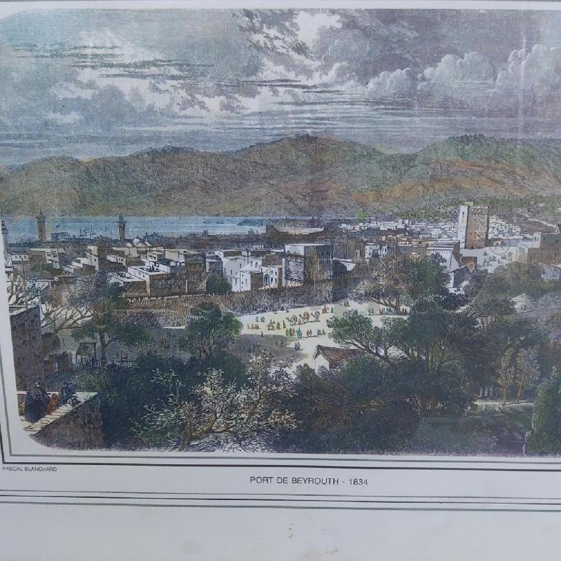STAMPA POR DE BEYROUTH 1834 45X33 | Mercatino dell'Usato San maurizio canavese 3