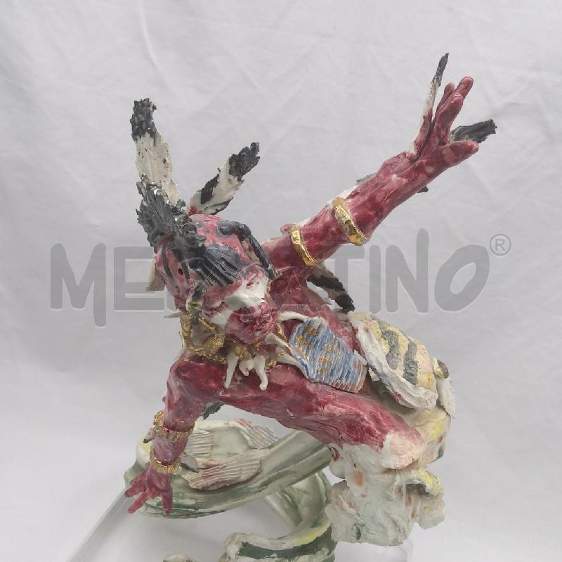 STATUA PAOLO CAMPORESE L'INDIANO AD 2023 | Mercatino dell'Usato San maurizio canavese 2