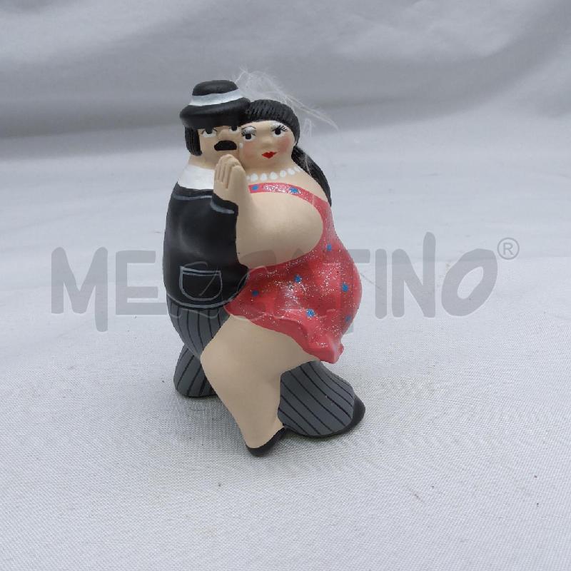 STATUINA BALLERINI DI TANGO VESTITO ROSA COCCIO | Mercatino dell'Usato San maurizio canavese 1