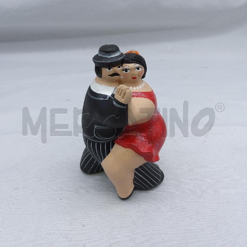 STATUINA BALLERINI DI TANGO VESTITO ROSSO COCCIO | Mercatino dell'Usato San maurizio canavese 1