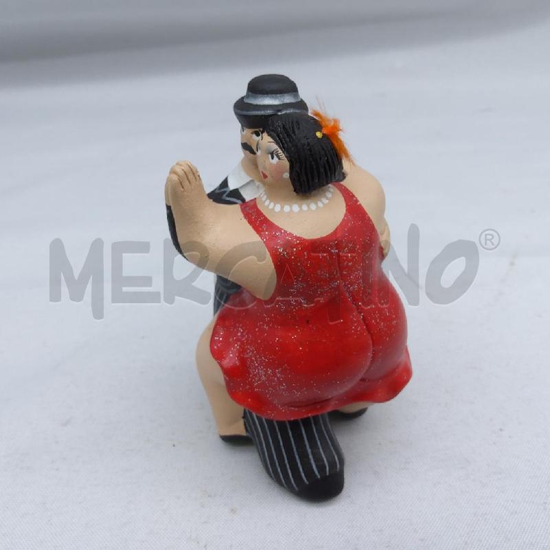 STATUINA BALLERINI DI TANGO VESTITO ROSSO COCCIO | Mercatino dell'Usato San maurizio canavese 2