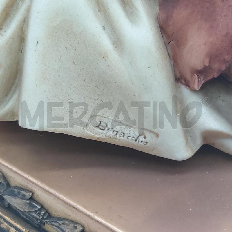 STATUINA CAPODIMONTE RAGAZZO CON CANE BASE METALLO | Mercatino dell'Usato San maurizio canavese 4