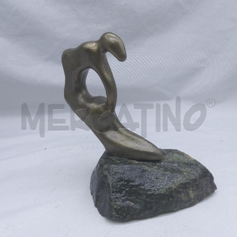 STATUINA SILUETTE DONNA BASE PIETRA | Mercatino dell'Usato San maurizio canavese 4