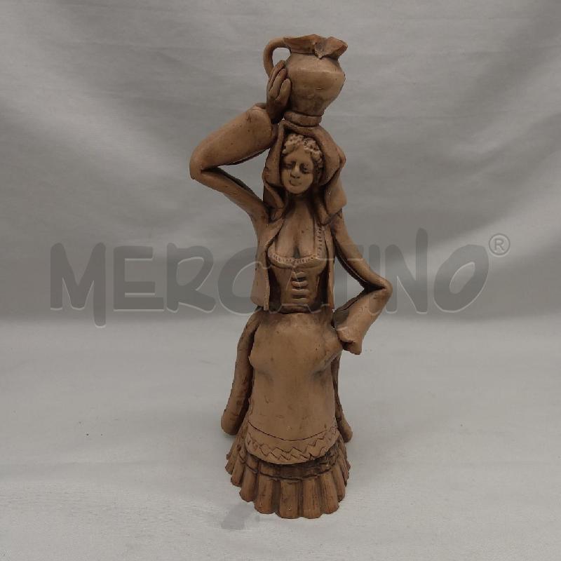 STATUINA TERRACOTTA FALVO ROGLIANO DONNA CON BROCCA | Mercatino dell'Usato San maurizio canavese 1