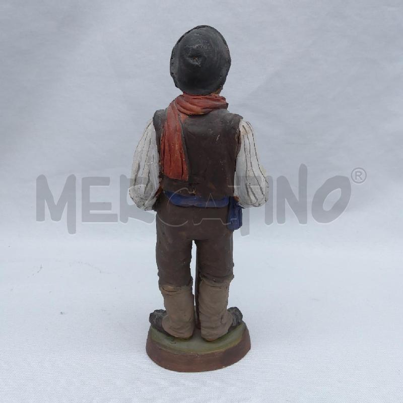 STATUINA TERRACOTTA SICILIANA FIRMATA H 20 CM  | Mercatino dell'Usato San maurizio canavese 2