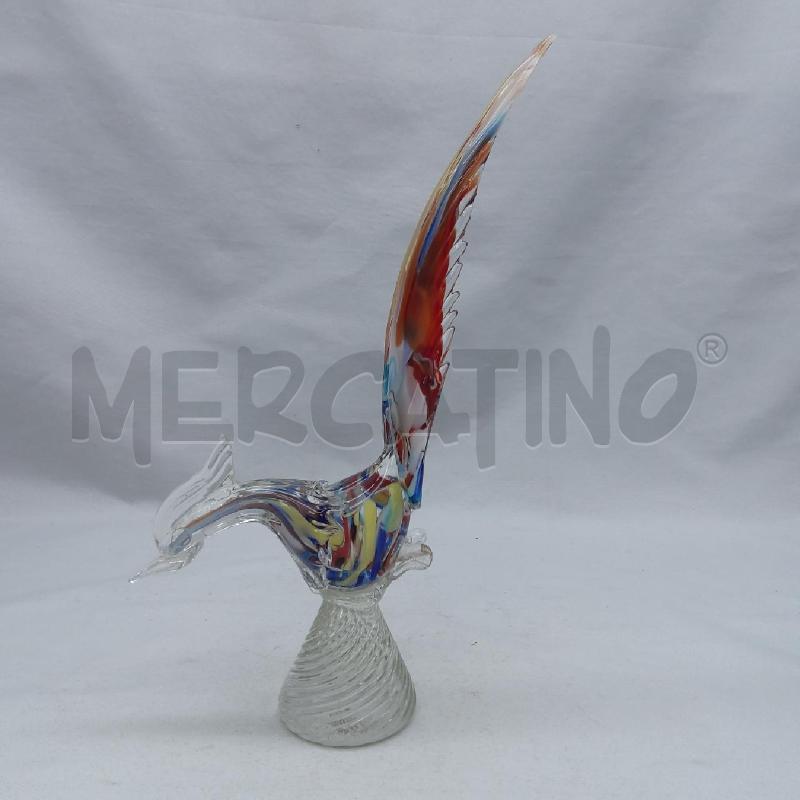 STATUINA UCCELLO VARIOPINTO VETRO  | Mercatino dell'Usato San maurizio canavese 1