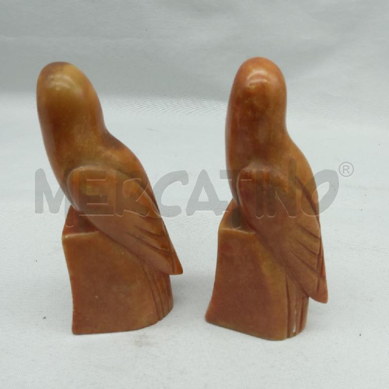 STATUINE PZ 2 PASSEROTTO MARMO ARANCIO | Mercatino dell'Usato San maurizio canavese 2