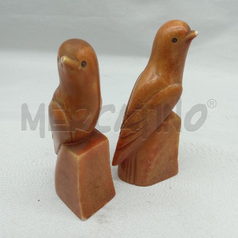 STATUINE PZ 2 PASSEROTTO MARMO ARANCIO | Mercatino dell'Usato San maurizio canavese 3
