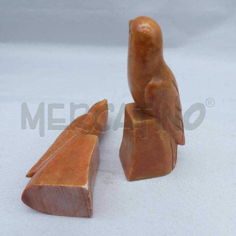 STATUINE PZ 2 PASSEROTTO MARMO ARANCIO | Mercatino dell'Usato San maurizio canavese 4