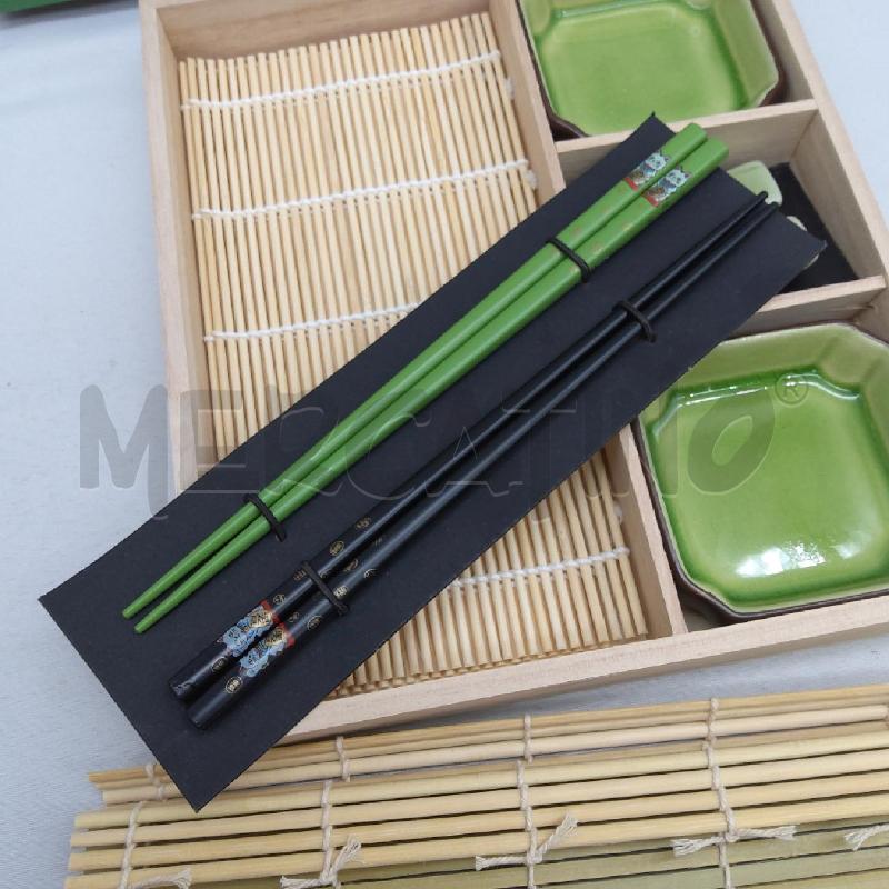 SUSHI KIT PER DUE PERSONE VERDINO E NERO BAMBOO | Mercatino dell'Usato San maurizio canavese 4