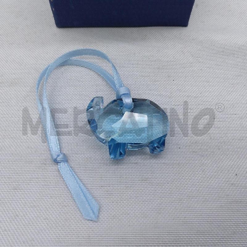 SWAROVSKI CIONDOLO ELEFANTINO AZZURRO SCATOLA | Mercatino dell'Usato San maurizio canavese 1
