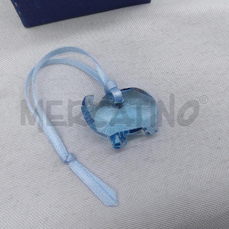 SWAROVSKI CIONDOLO ELEFANTINO AZZURRO SCATOLA | Mercatino dell'Usato San maurizio canavese 2