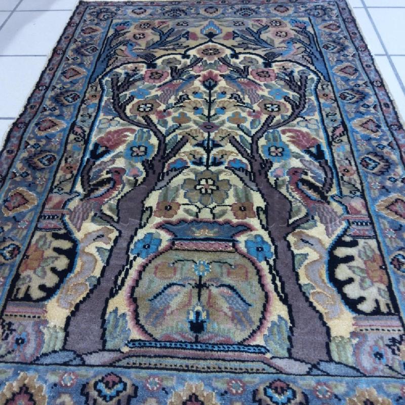 TAPPETINO CREMA ALBERO DELLA VITA FRANGE 100 X 65 | Mercatino dell'Usato San maurizio canavese 5