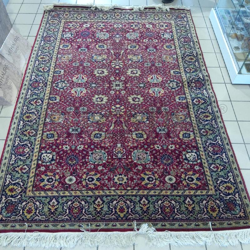 TAPPETO 240X160 CM ROSSO FANTASIA FLOREALE FRANGE BCO  | Mercatino dell'Usato San maurizio canavese 1