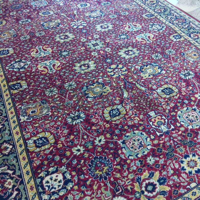 TAPPETO 240X160 CM ROSSO FANTASIA FLOREALE FRANGE BCO  | Mercatino dell'Usato San maurizio canavese 3