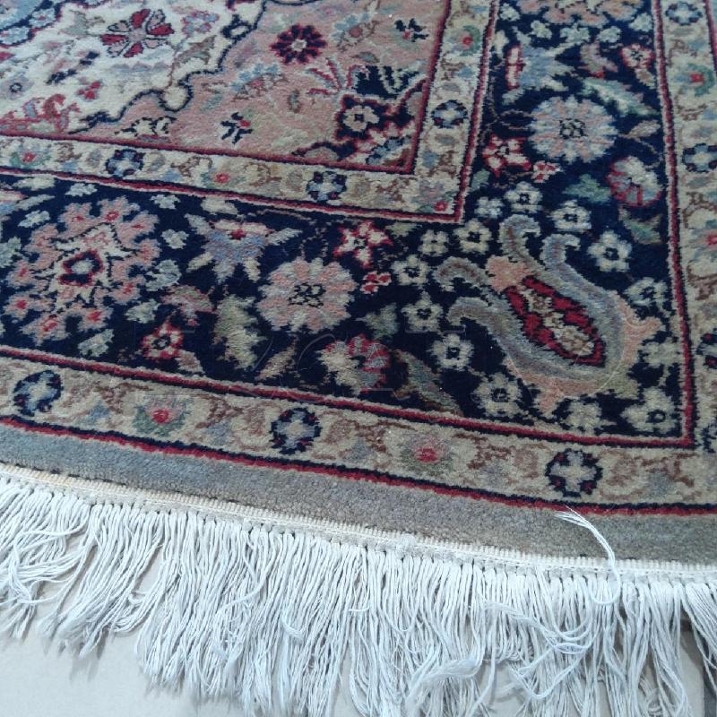 TAPPETO RETTANGOLARE 130 X 70 TORTORA BLU FRANGE BIANCHE | Mercatino dell'Usato San maurizio canavese 2